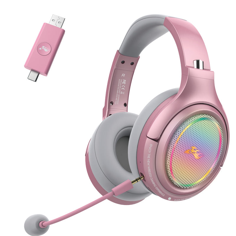 SALAR GK9 Wireless Headset Bluetooth Low Latency Headphone 2.4G Cell Phone Multifunction Gaming Headset with Mic RGB Light SALAR GK9 Wireless Headset Bluetooth Low Latency Headphone 2.4G Cell Phone Multifunction Gaming Headset with Mic RGB Light